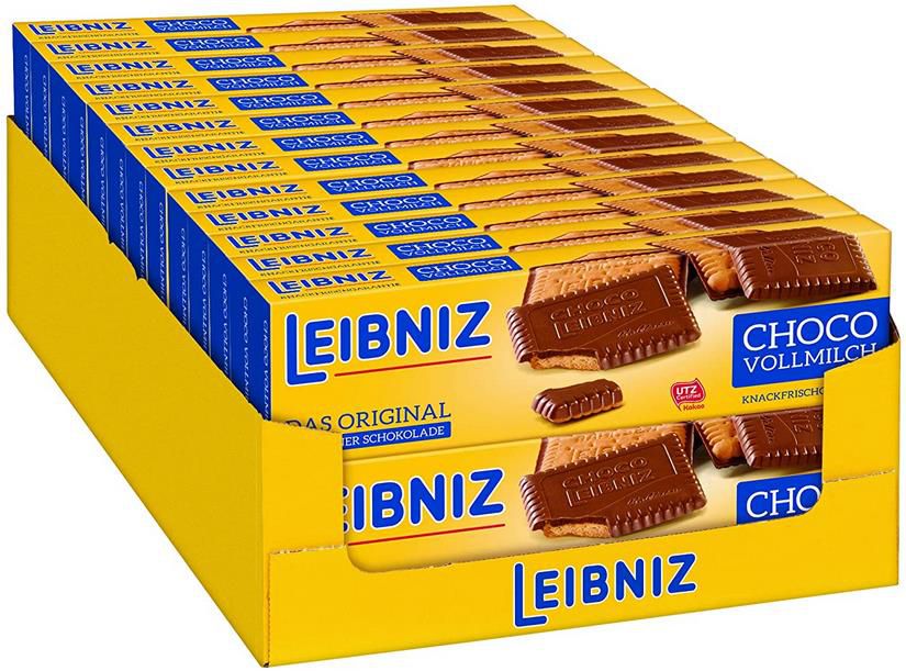 26er Pack LEIBNIZ Choco Vollmilch Keks Vorratsbox 26 x 125 g ab 26,83€ (statt 36€)   Prime