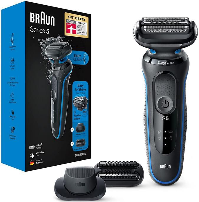 Braun B1820s Series 5s Elektrorasierer mit 3 flexiblen Klingen für 80,99€ (statt 107€)