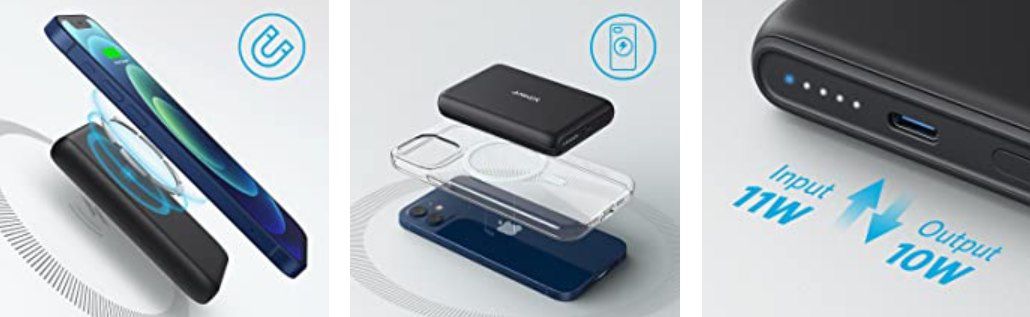 Anker PowerCore Magnetic 5K Powerbank für iPhone12 & 13 mit 5.000mAh + MagSafe für 36,79€ (statt 46€)