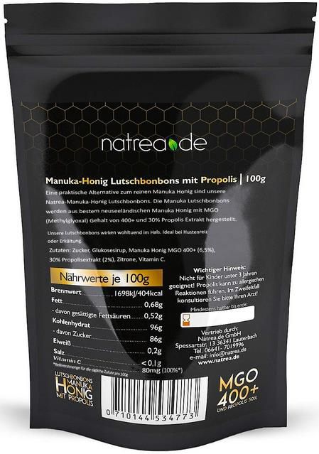 Natrea Manuka Honig Bonbons 400 MGO mit Zitronengeschmack und Propolis für 6,99€ (statt 10€)   Prime