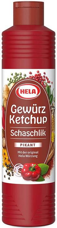 4x Hela Gewürz Ketchup Schaschlik pikant 4 x 800 ml ab 6,22€ (statt 12€)   Prime