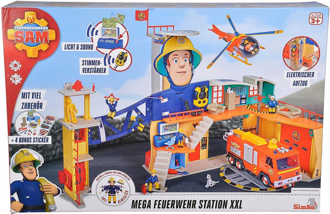 Simba 109251059   Feuerwehrmann Sam Mega Feuerwehrstation XXL für 52,75€ (statt 70€)