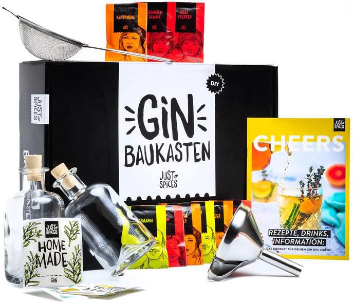 Just Spices Gin Set   Gin selber machen mit 15 Hochwertigen Botanicals und Gewürze + Rezepte für 44,90€ (statt 50€)