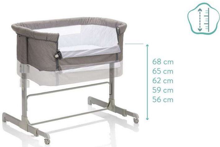 Fillikid Beistellbett Relax in Grau für 65€ (statt 102€)