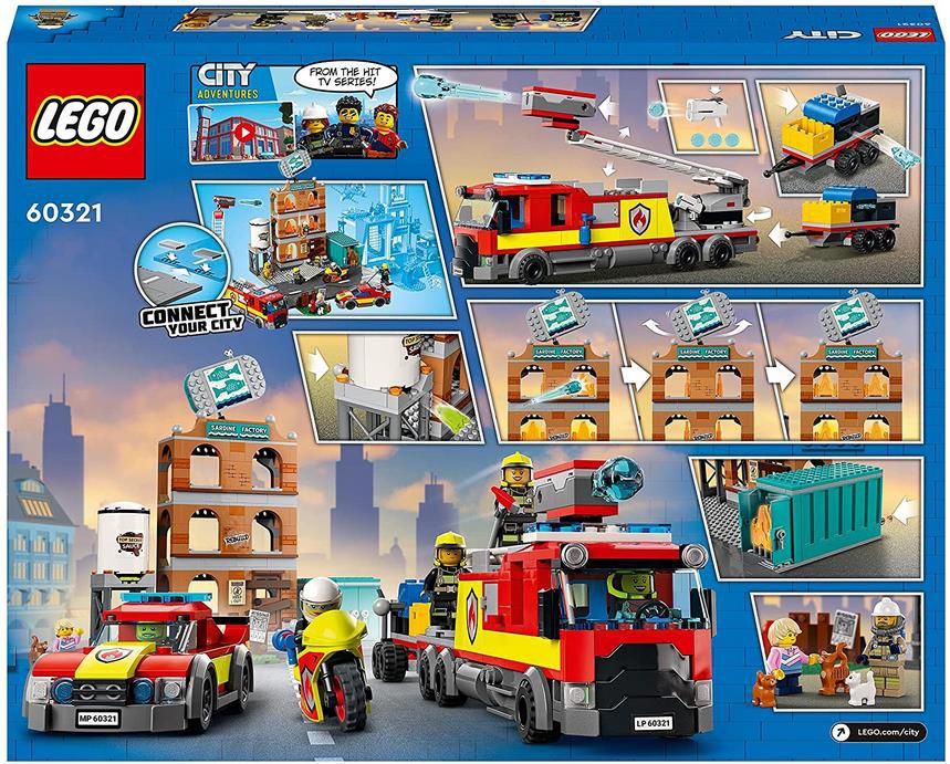 LEGO 60321 City Feuerwehreinsatz mit Löschtruppe für 60,99€ (statt 69€)