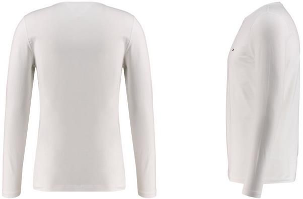Tommy Hilfiger Langarm Herren Shirt in weiß für 27,36€ (statt 36€)   XL bis XXXL