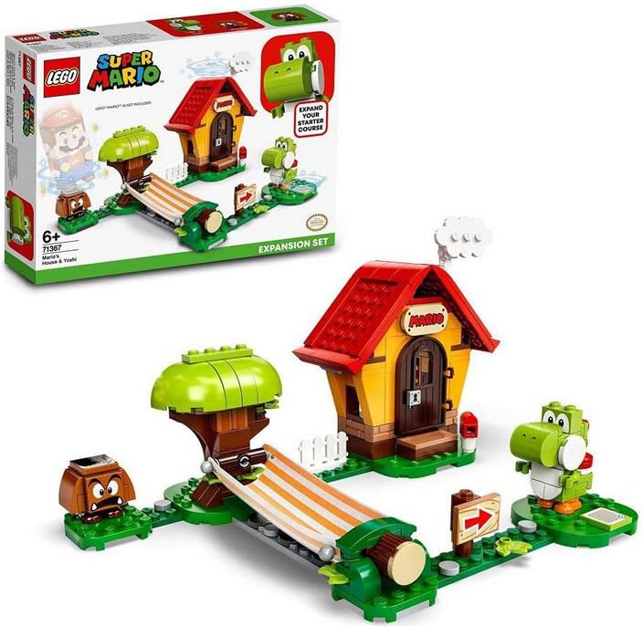 LEGO 71367 Super Mario   Marios Haus und Yoshi Erweiterungsset für 18,03€ (statt 23€)   Prime