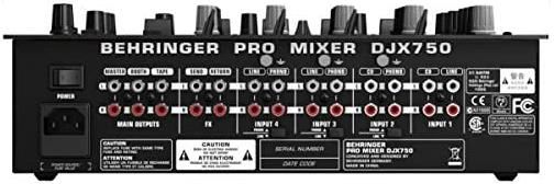 Behringer DJX750 Professioneller 5 Kanal DJ Mixer mit Digitaleffekten und BPM Zähler für 182,50€ (statt 222€)