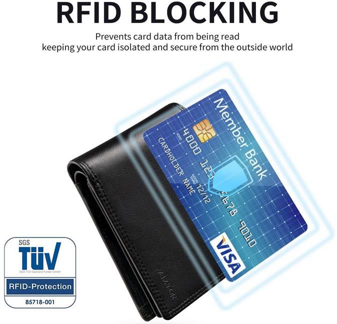 Amtor Geldbörse aus echtem Leder mit RFID Schutz für 14,99€ (statt 40€)