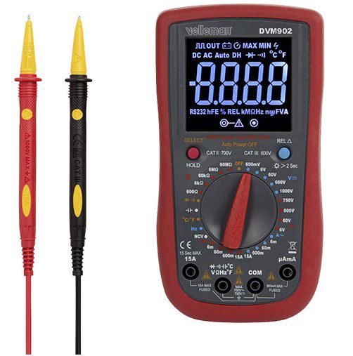 Velleman DVM902 Hand Multimeter digital CAT IV 600V mit 6.000 Counts für 29,99€ (statt 80€)