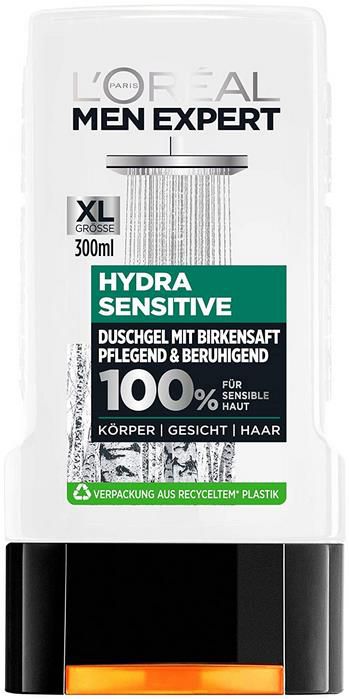 6x LOréal Paris Men Expert Duschgel für sensible Haut, 300ml für 11,21€ (statt 15€)   Prime