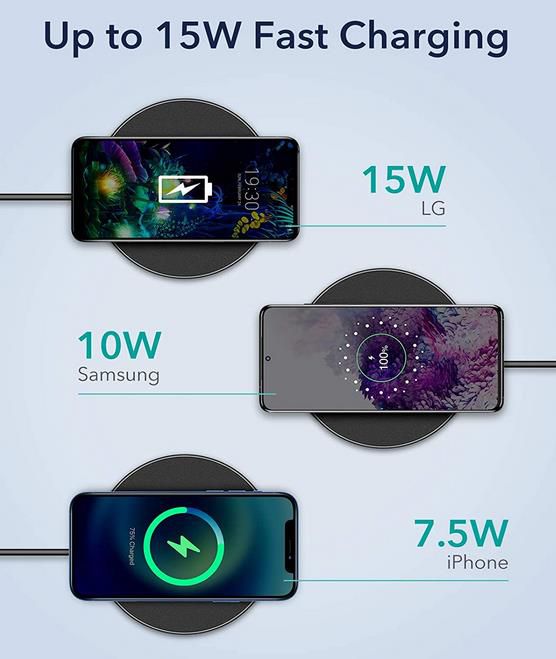 ESR Kabelloses Ladegerät mit 15 Watt für QI Kompatible Geräte für 6,99€ (statt 15€)