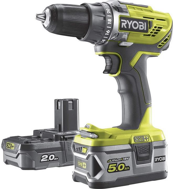 Ryobi R18DD3 252S Akku Bohrmaschine mit 2 Akkus und Ladegerät für 125,90€ (statt 206€)