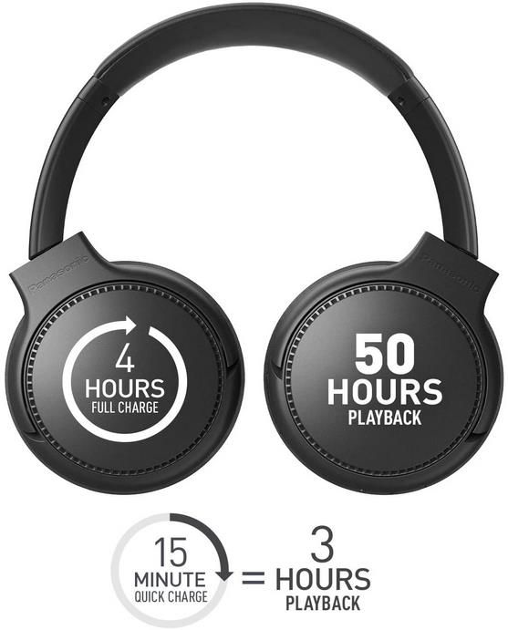 Panasonic RB M300BE K Bluetooth Over Ear Kopfhörer in Schwarz für 36€ (statt 52€)