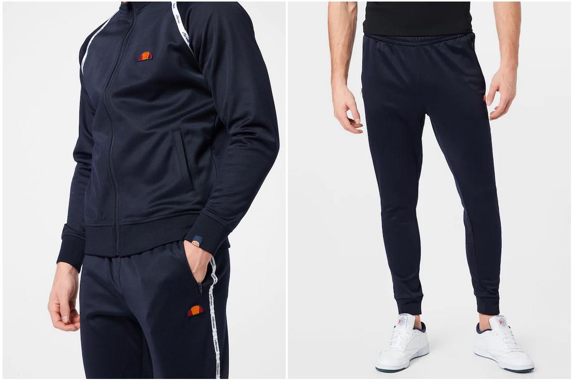 ELLESSE Uomini Herren Jogginganzug in Blau für 80€ (statt 100€)   M + L