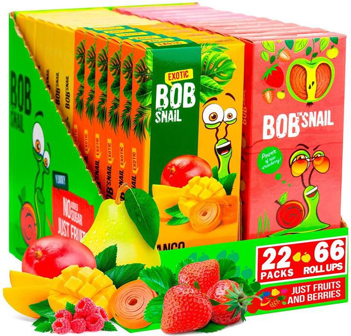 66x Bob Snail Gesunde Frucht Riegel Snacks ab 20,29€ (statt 29€)   Prime