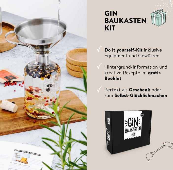Just Spices Gin Set   Gin selber machen mit 15 Hochwertigen Botanicals und Gewürze + Rezepte für 44,90€ (statt 50€)