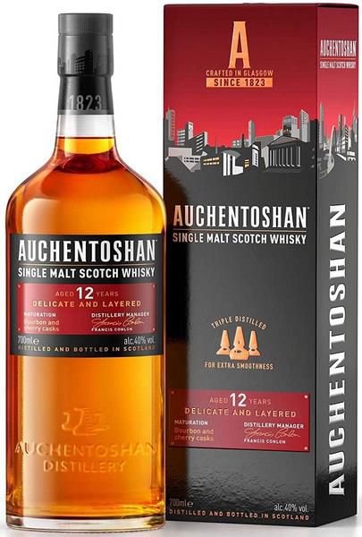 Auchentoshan 12 Jahre Single Malt Scotch Whisky mit Geschenkverpackung 40% Vol, 0,7l ab 23,08€ (statt 29€)   Prime