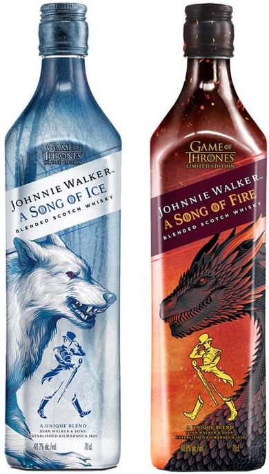 Johnnie Walker A Song of Fire + A Song of Ice   Blended Scotch Whisky Game of Thrones Limited Edition 2 x 0,7l für 44,09€ (statt 65€)