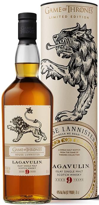 Lagavulin Single Malt Scotch Whisky 9 Jahre   Haus Lannister Game of Thrones Limitierte Edition 0.7 l für 54,99€ (statt 71€)