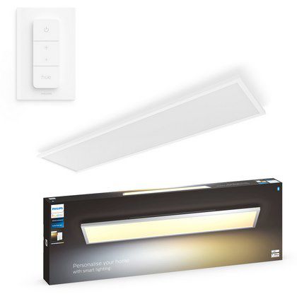 Philips Hue White Ambiance Aurelle Deckenleuchte (120x30cm) mit Bluetooth inkl. Dimmschalter für 129,99€ (statt 157€)