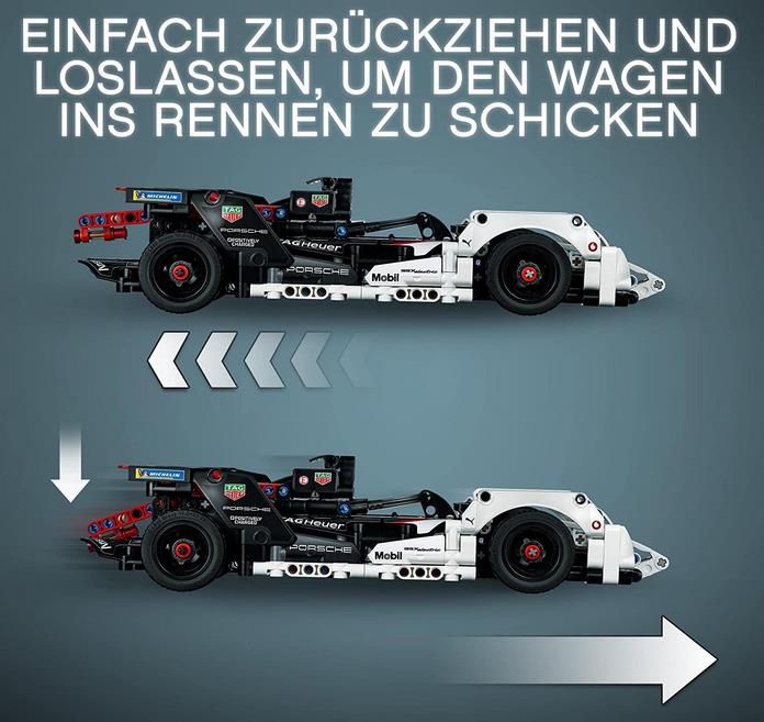 LEGO 42137 Technic Formula E Porsche 99X Electric mit Rückziehmotor für 27,99€ (statt 33€)   Prime