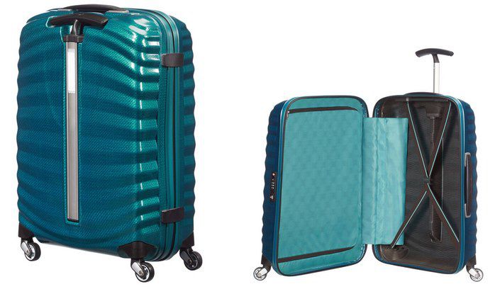 Samsonite Rollkoffer Lite Shock Spinner 55 in Blau für 201,85€ (statt 265€)