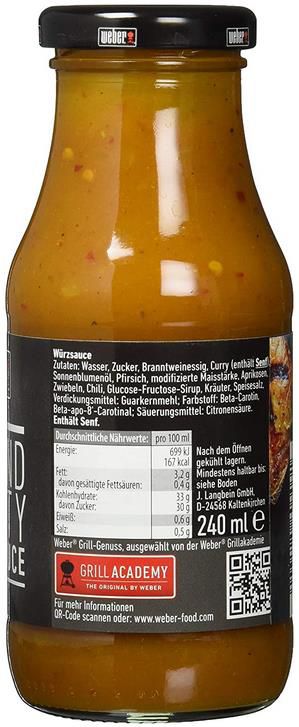 6er Pack Weber Steaksauce Hot and Fruity 6 x 240 ml ab 17,04€ (statt 23€)   Prime