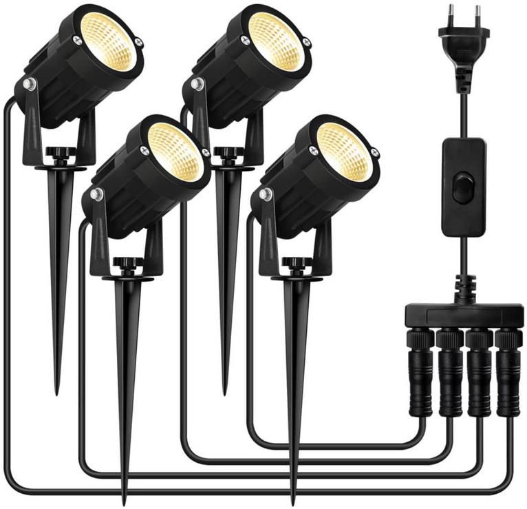 4er Set Solmore LED Outdoor Gartenbeleuchtung 3W, Warmweiß 3.000K für 29,89€ (statt 46€)