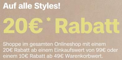 s.Oliver: 10€ Rabatt ab 49€ oder 20€ Rabatt ab 99€ Einkaufswert   z.B. s.Oliver Steppjacke mit Kontrastdetail für 84,99€ (statt 105€)