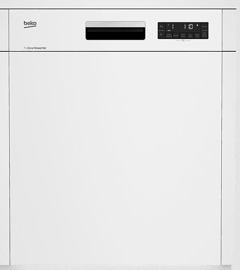 BEKO DSN6634W2 Geschirrspüler, teilintegrierbar, 598 mm breit, 44 dB ab 299,40€ (statt 360€)