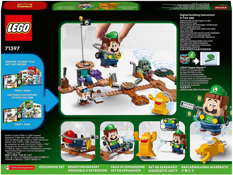 LEGO 71397 Super Mario Luigi’s Mansion: Labor und Schreckweg   Erweiterungsset für 13,65€ (statt 19€)   Prime