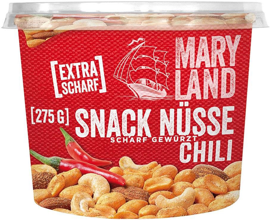 4x 275g Maryland Nussmischung Chili scharf gewürzt ab 10,16 (statt 16€)   Prime