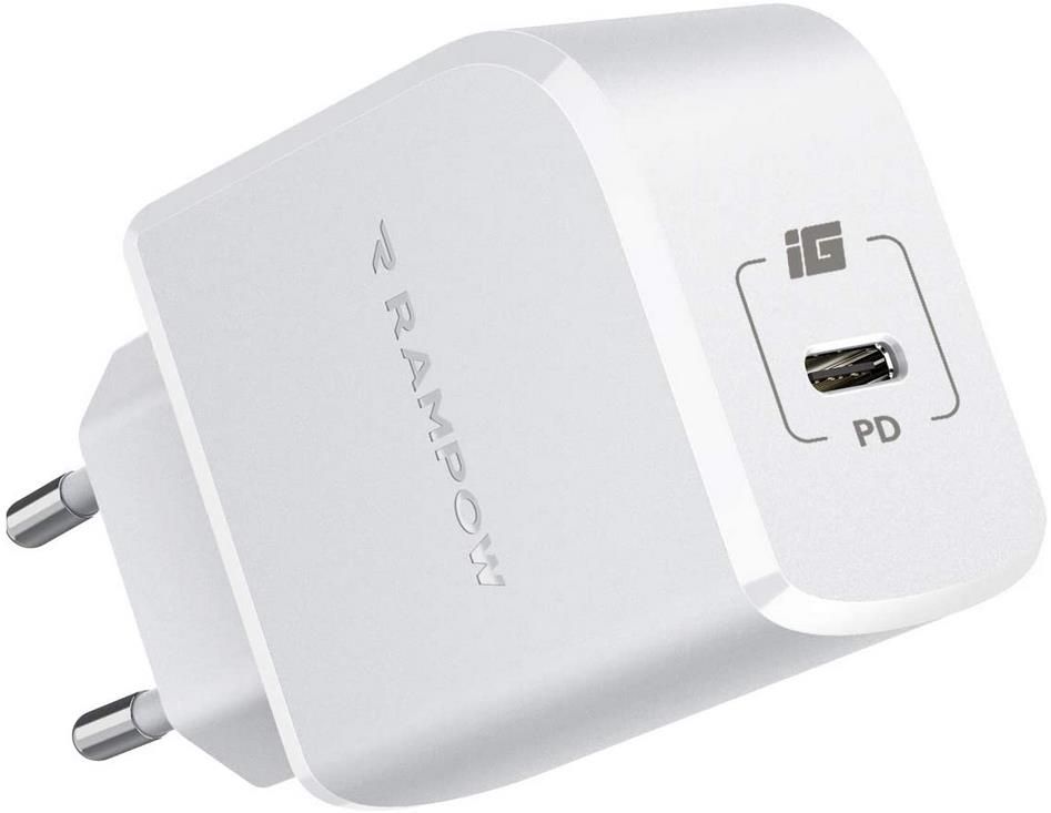 RAMPOW USB C Ladegerät 20W mit Power Delivery 3.0 für 4,99€ (statt 10€)