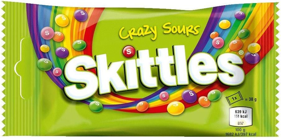 14er Pack Skittles Crazy Sours Kaubonbons ab 6,29€ (statt 9€)