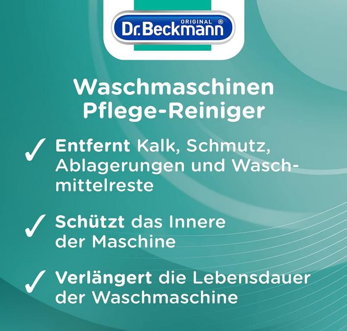 4x Dr. Beckmann Waschmaschinen Pflege Reiniger mit Aktivkohle 4 x 250 ml ab 7,65€ (statt 9€)   Prime