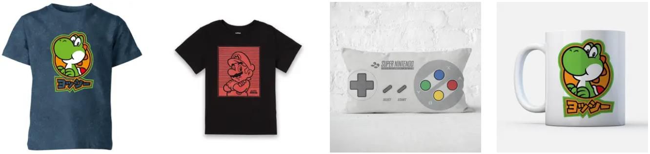 Zavvi: 50% Rabatt auf Nintendo Kleidung und Accessoires oder Tasse + T Shirt für 10,99€ inkl. Versand