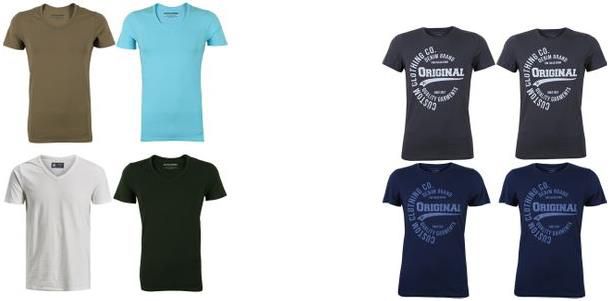 Jeans Direct: 4er Pack T Shirts ab 26,45€ zzgl. Versand   z.B. 4er Pack Mustang T Shirts für 29,99€ (statt 45€)