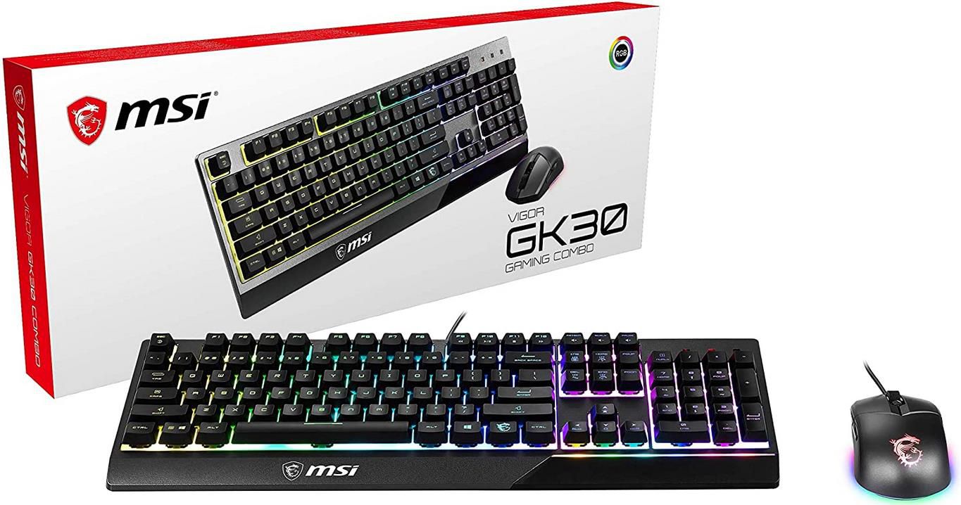 MSI Vigor GK30 Combo   Gaming Tastatur und GM11 Gaming Maus für 44,49€ (statt 55€)