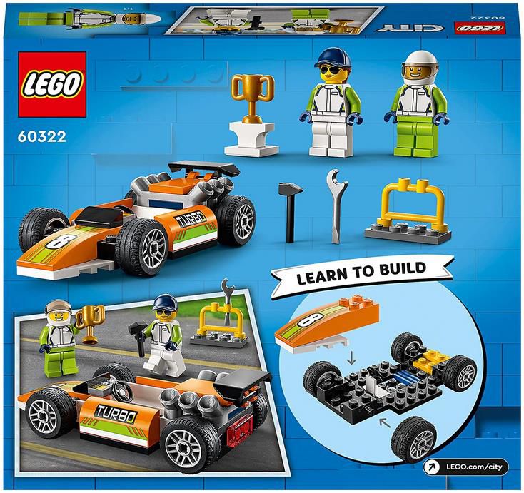 LEGO 60322 City Formel 1 Auto mit Mechaniker  und Rennfahrer Minifiguren für 7,99€ (statt 10€)   Prime