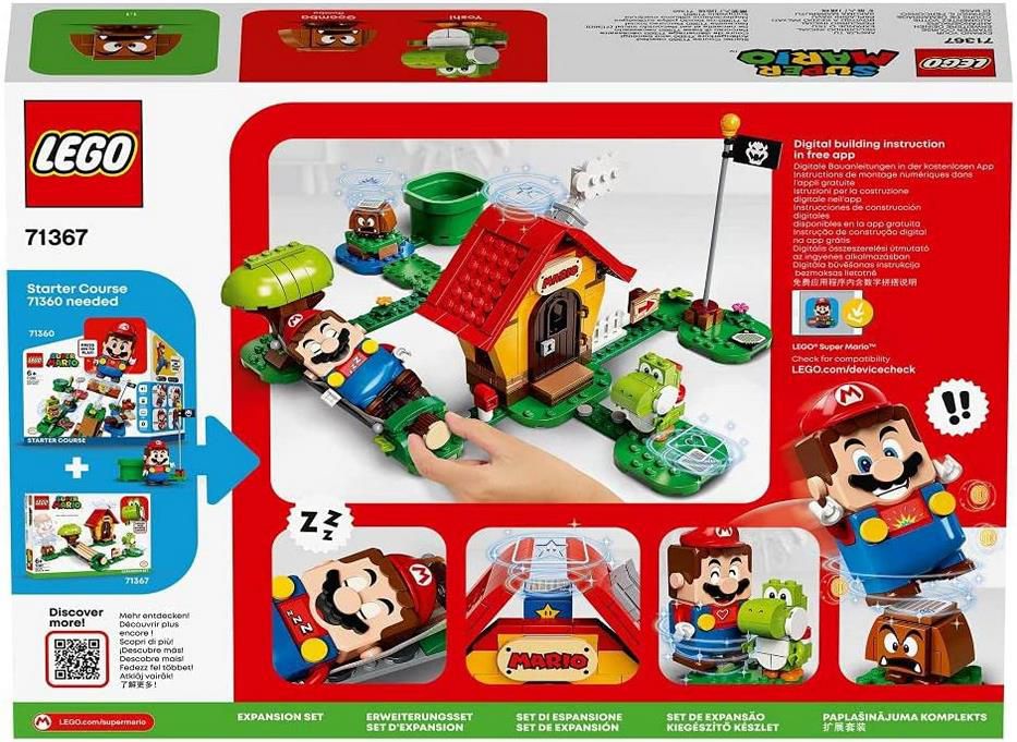 LEGO 71367 Super Mario   Marios Haus und Yoshi Erweiterungsset für 18,03€ (statt 23€)   Prime