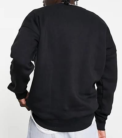 ellesse Fleece Herren Sweatshirt in Schwarz mit Einsatz für 39€ (statt 60€)