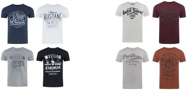 Jeans Direct: 4er Pack T Shirts ab 26,45€ zzgl. Versand   z.B. 4er Pack Mustang T Shirts für 29,99€ (statt 45€)