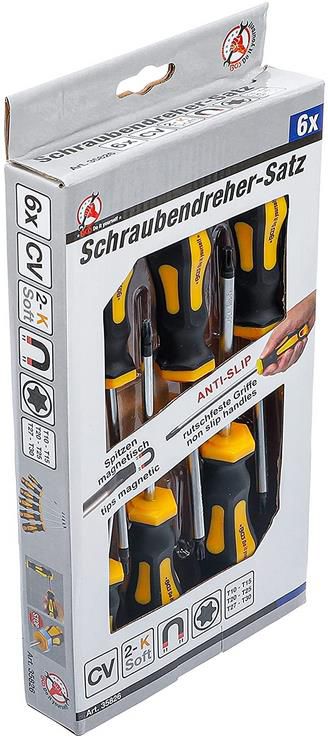 BGS Diy 35826 Schraubendreher Satz T Profil (für Torx) T10   T30 6 tlg. für 6,60€ (statt 11€)   Prime