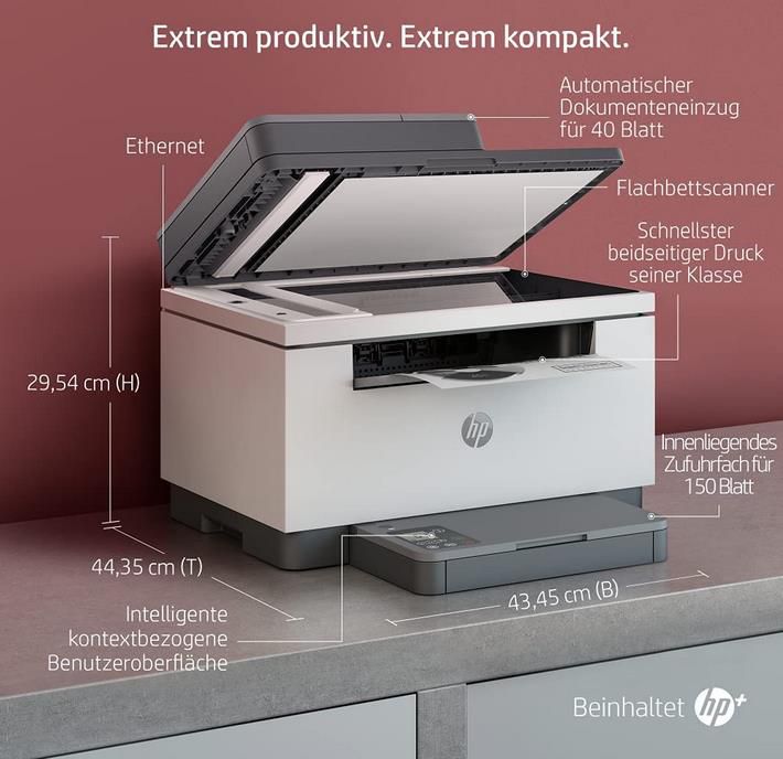 HP LaserJet MFP M234sdne Multifunktionslaserdrucker mit 6 Probemonaten Instant Ink für 147,94€ (statt 203€)