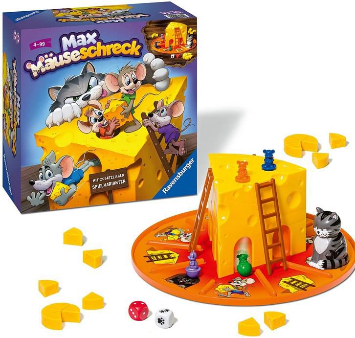 Ravensburger 24562   Max Mäuseschreck   Würfel Laufspiel für 16,99€ (statt 24€)