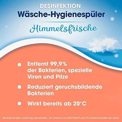 5x Sagrotan Wäsche Hygienespüler Nachfüller ab 12,56€ (statt 16€)   Prime