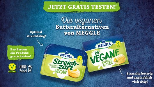 Vegane Butteralternative von Meggle kostenlos ausprobieren