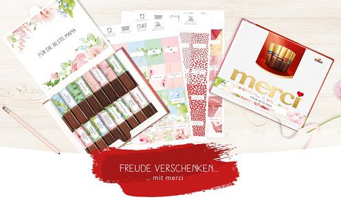 Wieder verfügbar! Gratis: merci Finest Selection Packungen selbst gestalten