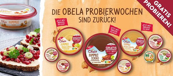 Obela Hummus kostenlos ausprobieren